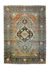 Antique Mohtasham Kashan Rug 4'4" x 6' 3"