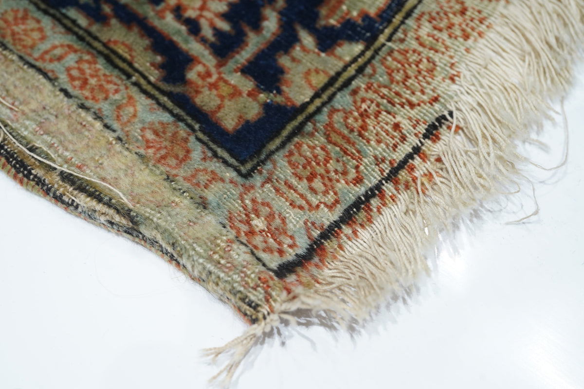 Antique Mohtasham Kashan Rug 4'3'' x 6'9''