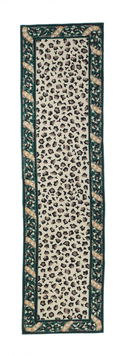 Hand Knotted Needle Point Wool Rug 2'6'' x 9'11''