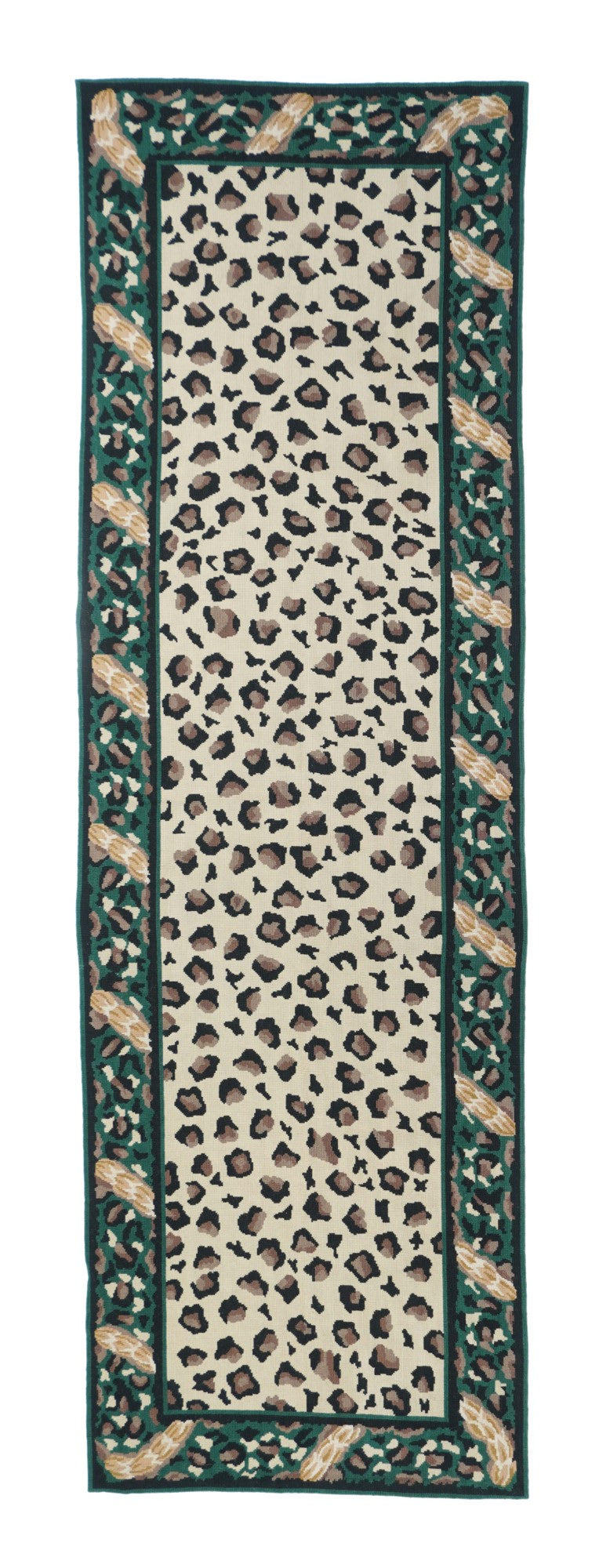Hand Knotted Needle Point Wool Rug 2'5'' x 8'0
