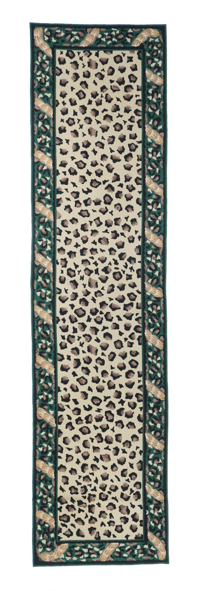 Hand Knotted Needle Point Wool Rug 2'5'' x 10'0