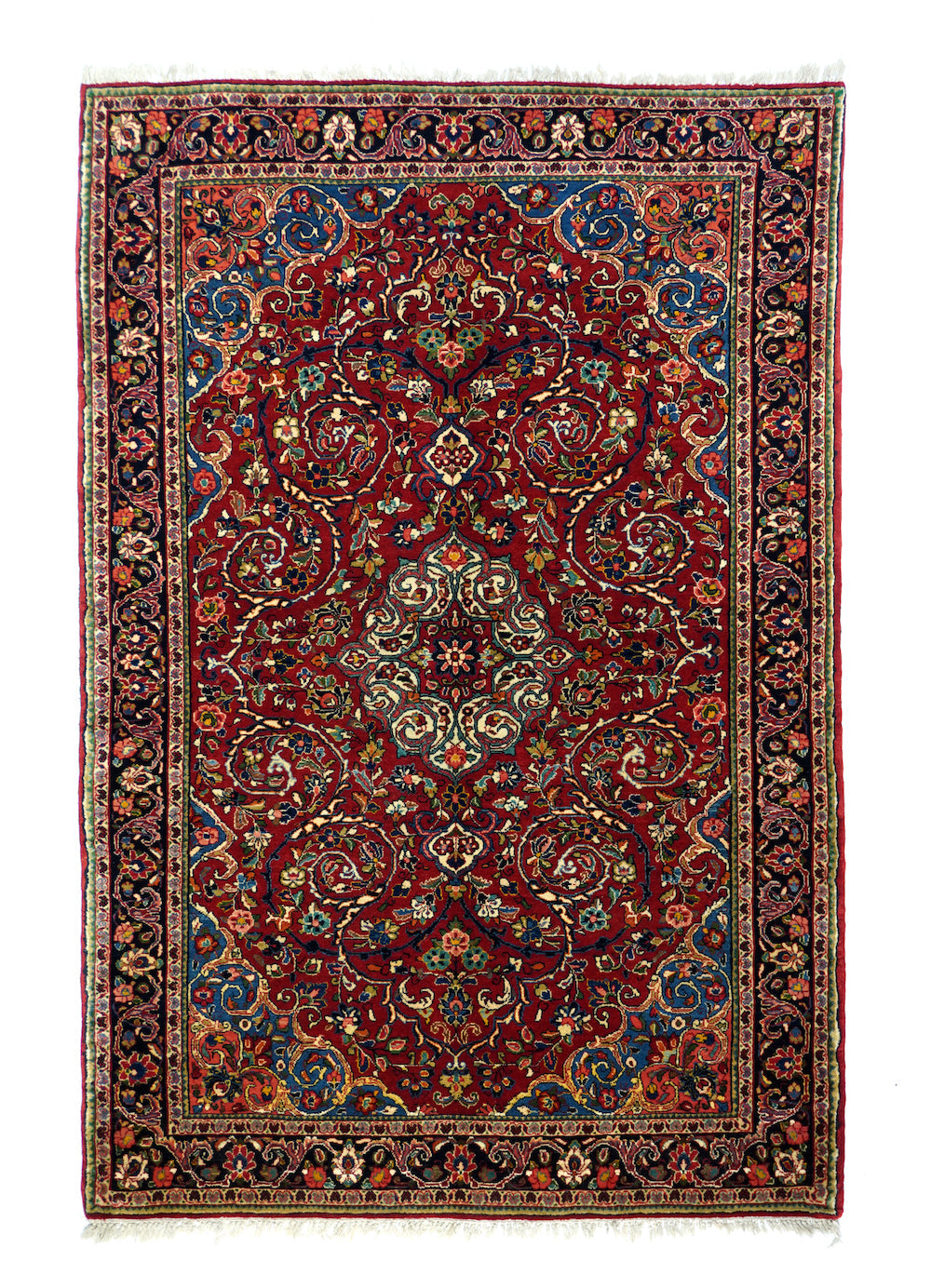 Vintage Sarouk Rug 4'2'' x 6'6''