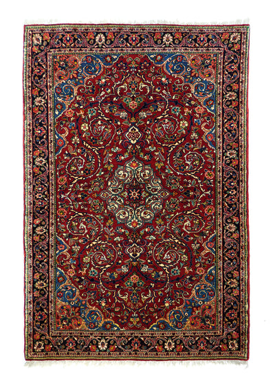 Fine Antique  Sarouk Rug 4'2'' x 6'6''