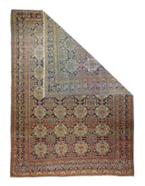 Antique Mohtasham Kashan Rug 7'6'' x 10'3''