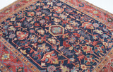 Antique Heriz Rug 4'4'' x 5'0"