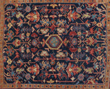 Antique Heriz Rug 4'4'' x 5'0"