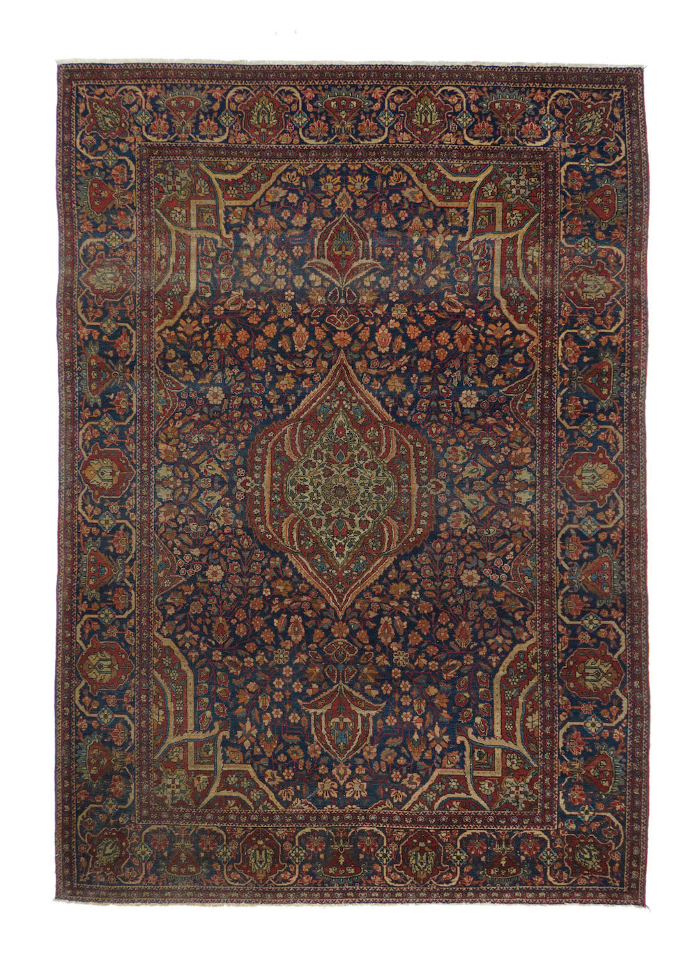 Antique Kashan Rug 4'2'' x 6'6''
