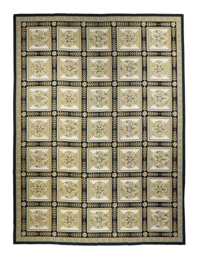 French Aubusson Design Rug 9'0