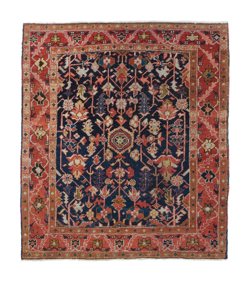 Antique Serapi Rug 4'3'' x 5'0