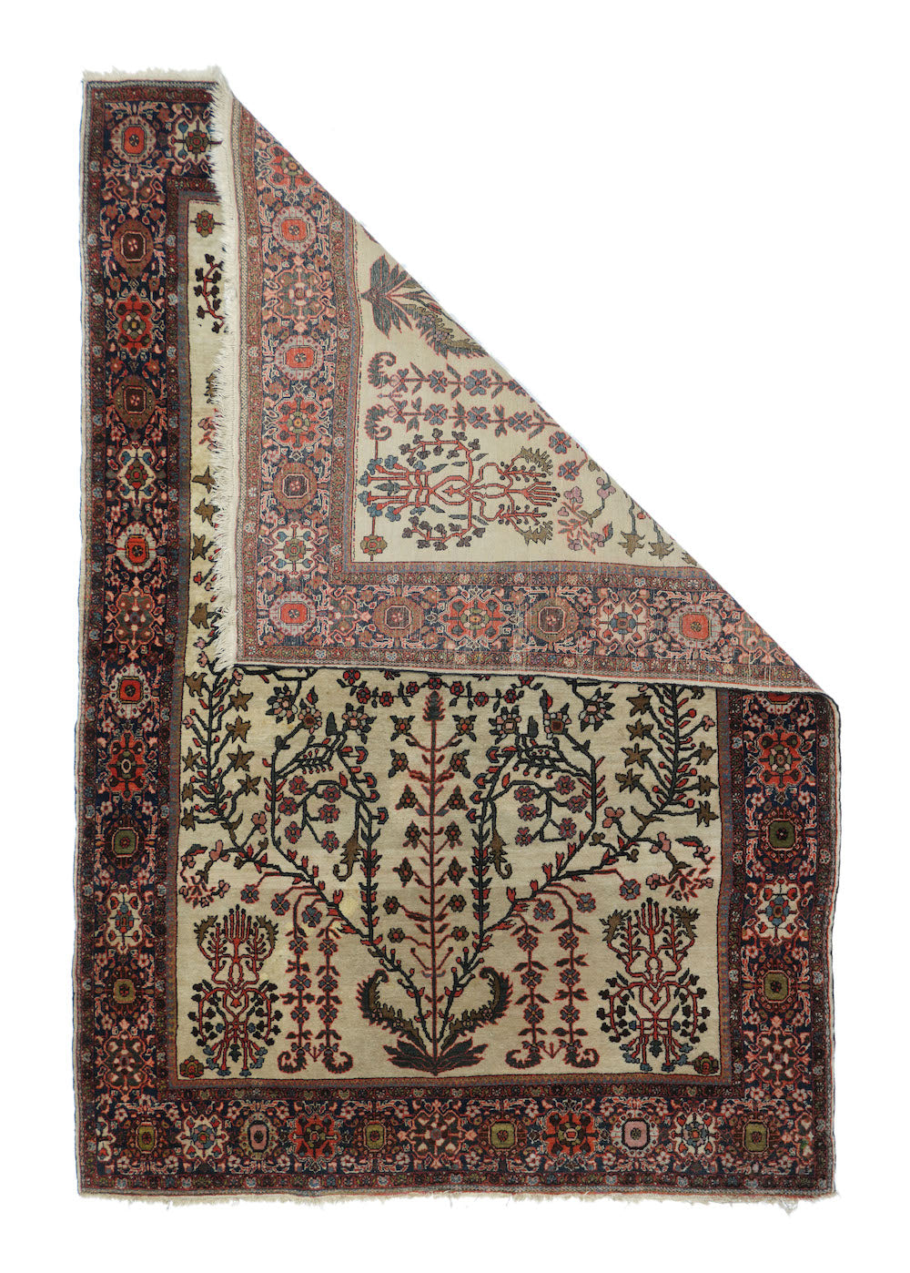 Antique Sarouk Rug 4'3'' x 6'5''