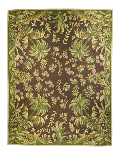 French Aubusson Design Rug 9'0