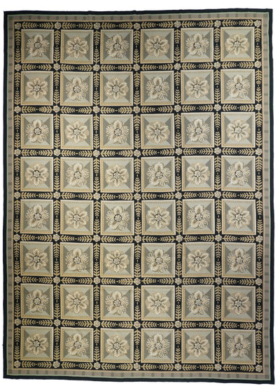 French Aubusson Design Rug 10'0