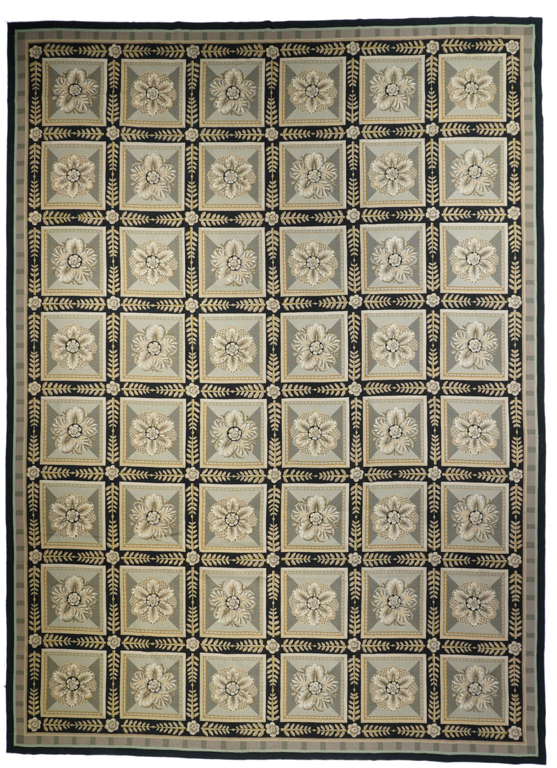 French Aubusson Design Rug 10'0