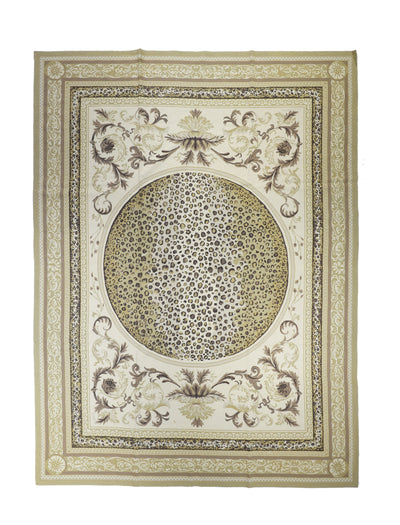 French Aubusson Design Rug 9'0