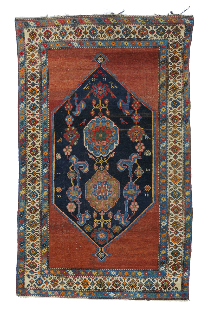 Antique Hamadan Rug 4'1'' x 5'7''