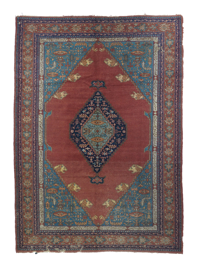 Antique Turkish (Serapi/Bakhshayesh Design) Rug 7'0