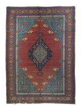 Antique Turkish (Serapi/Bakshayesh Design) 7' x 10'