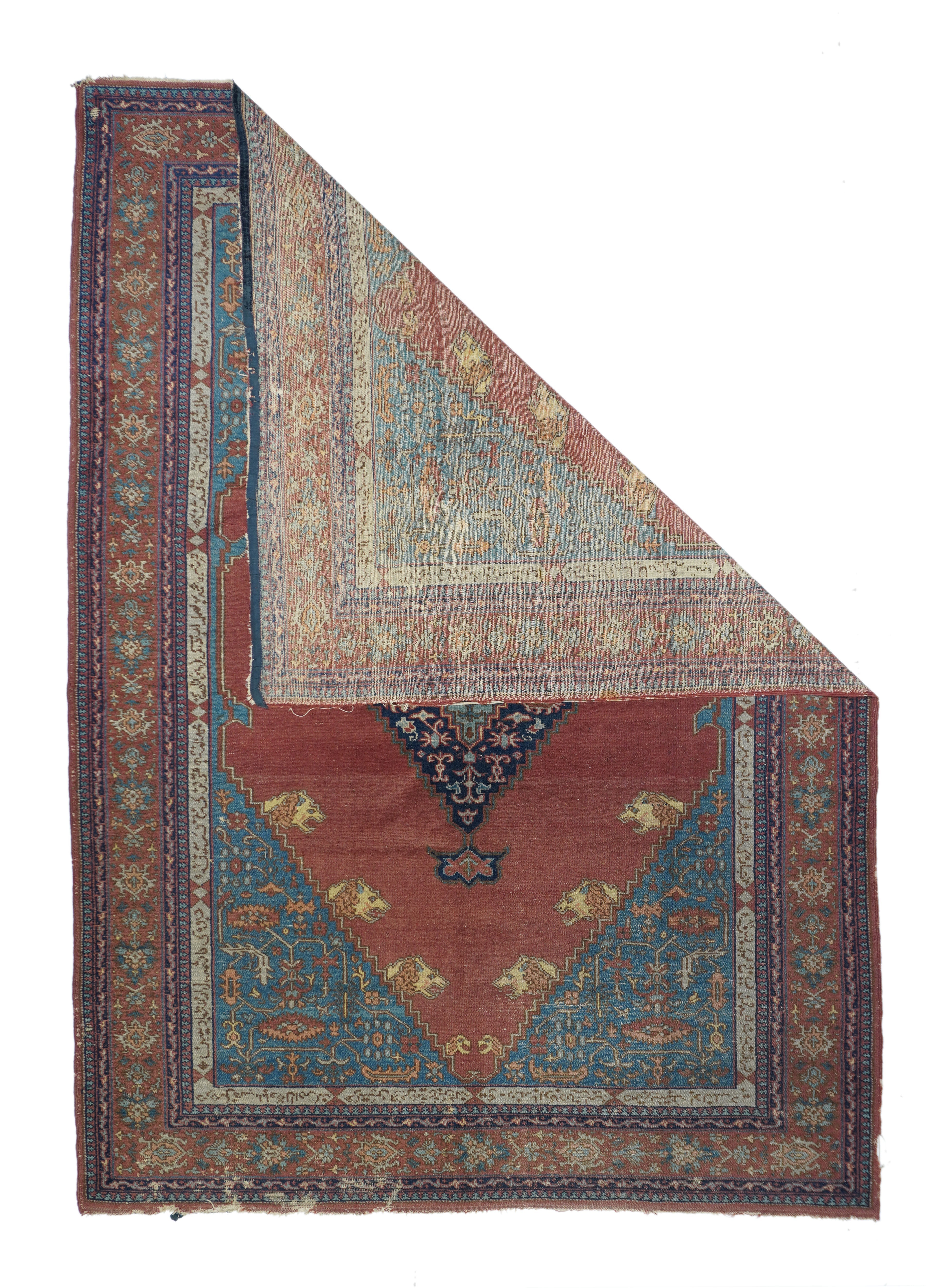 Antique Turkish (Serapi/Bakhshayesh Design) Rug 7'0" x 10'0"