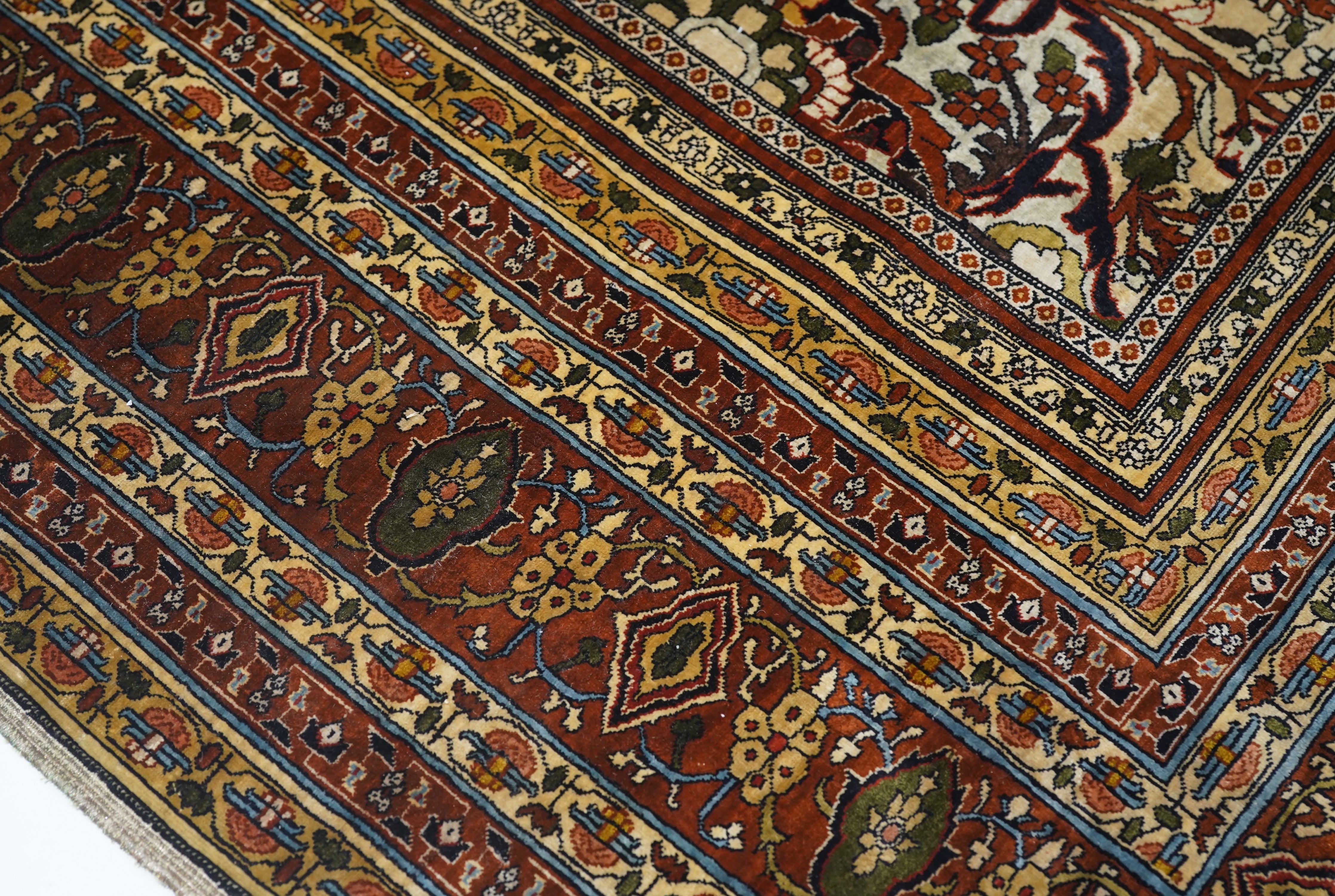 Silk Turkish Hereke Rug 4'5'' x 6'0"
