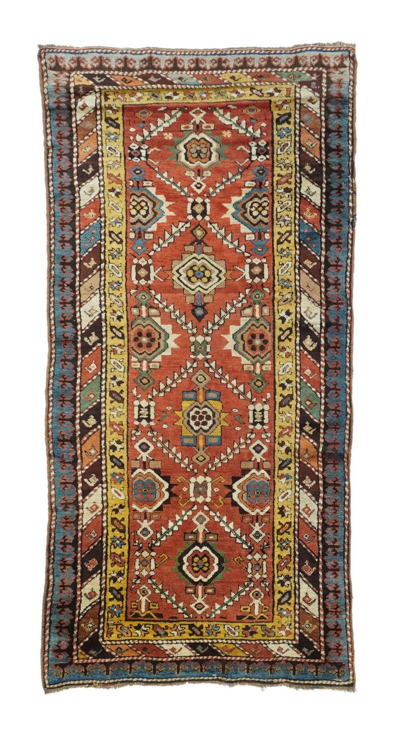 Antique Caucasian Kazak Rug 3'8'' x 8'1''