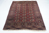 Antique Turkmen Rug 3'8'' x 5'10''