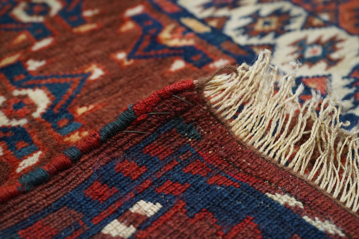 Antique Khachli Bokara Rug 4'2'' x 5'2''