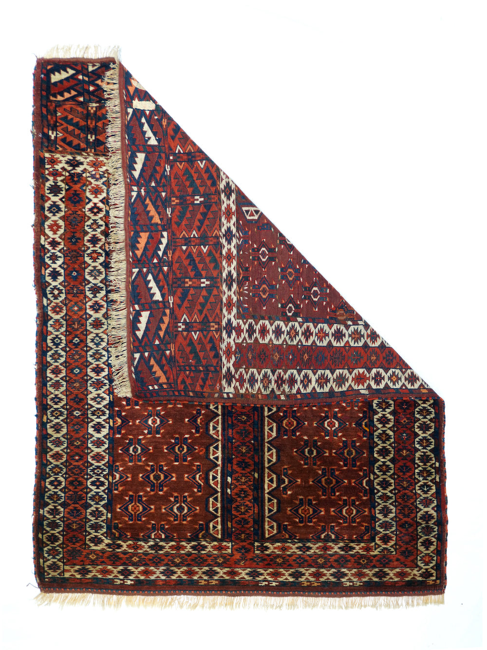 Antique Khachli Bokara Rug 4'2'' x 5'2''