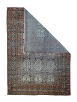 Antique Mohtasham Kashan Rug 7'5'' x 10'1''