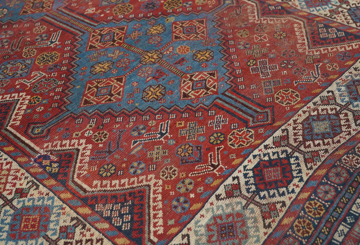 Antique Qashqai Rug 4'5'' x 7'7''
