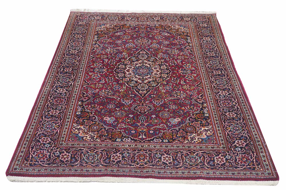 Vintage  Kashan Rug 4'4'' x 6'8''