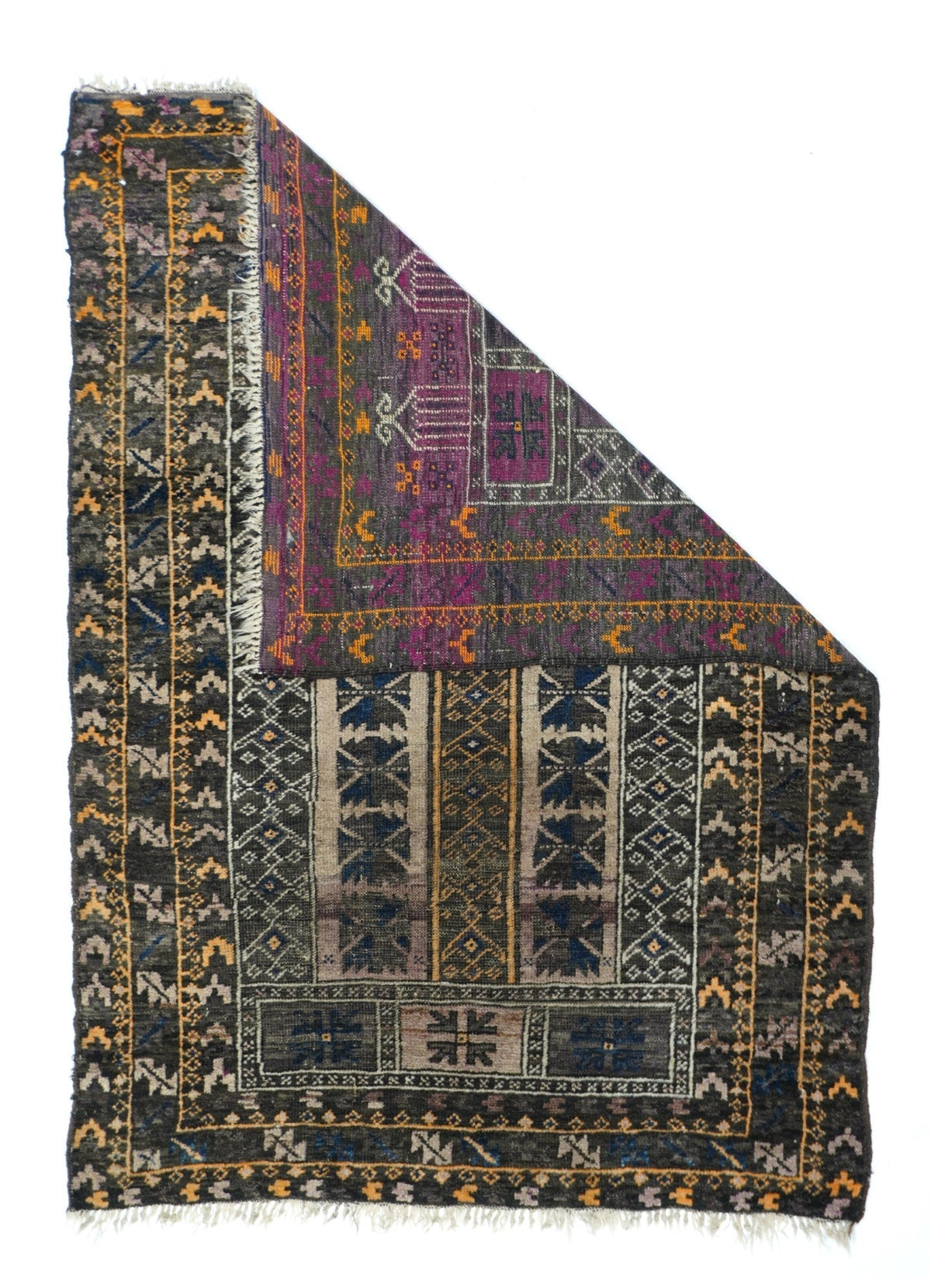 Vintage Baluch Rug 3'3'' x 4'8''