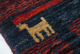 Vintage Gabbeh Runner 2'7'' x 9'9''
