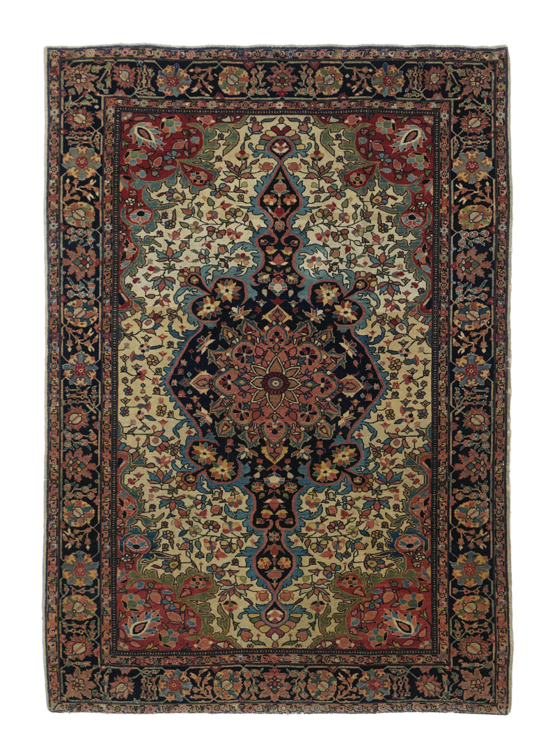 Antique Farahan Sarouk Rug 3'4'' x 4'10''