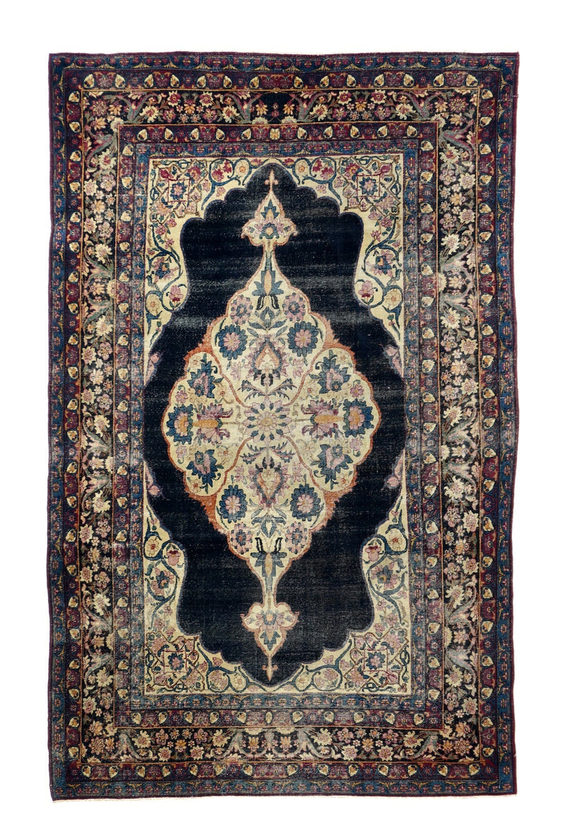 Antique Lavar Kerman Rug 4'8'' x 7'8''