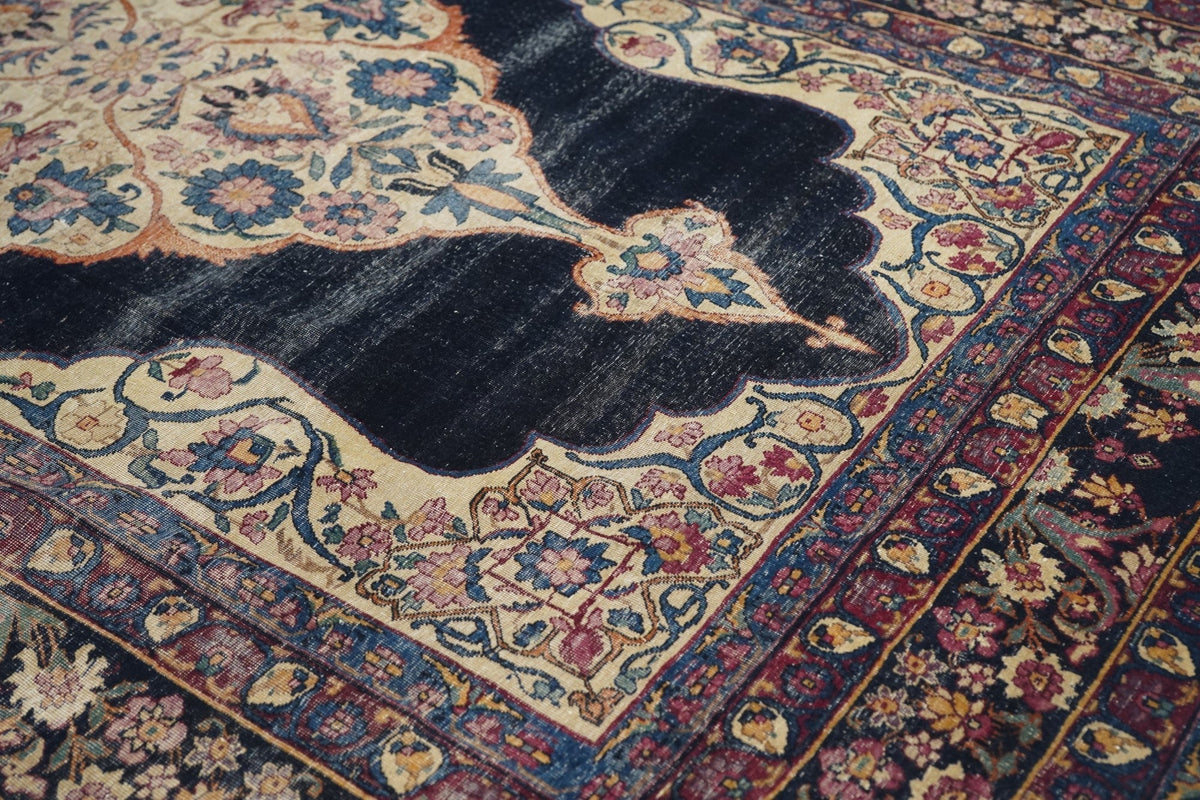Antique Lavar Kerman Rug 4'8'' x 7'8''