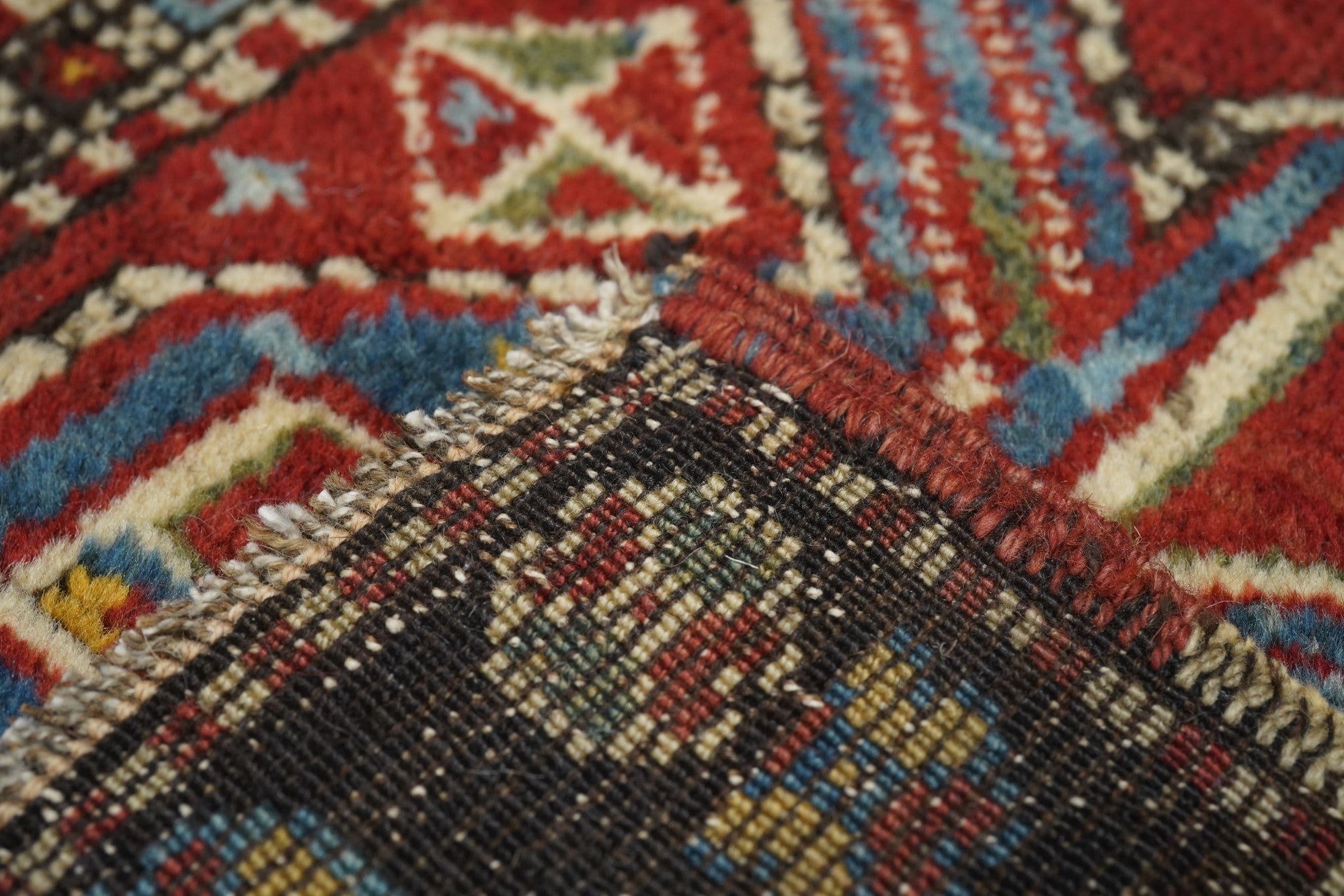 Antique Caucasian Kazak Rug 4'0'' x 5'10''