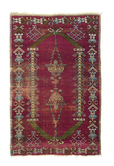 Antique Oushak Rug 3'5'' x 5'4''