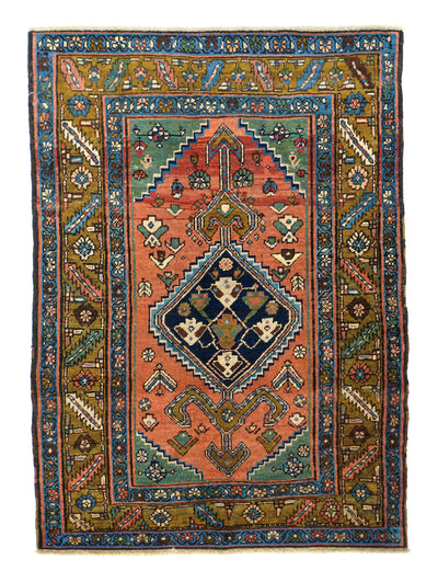 Antique  Heriz Rug 3'9'' x 5'1''