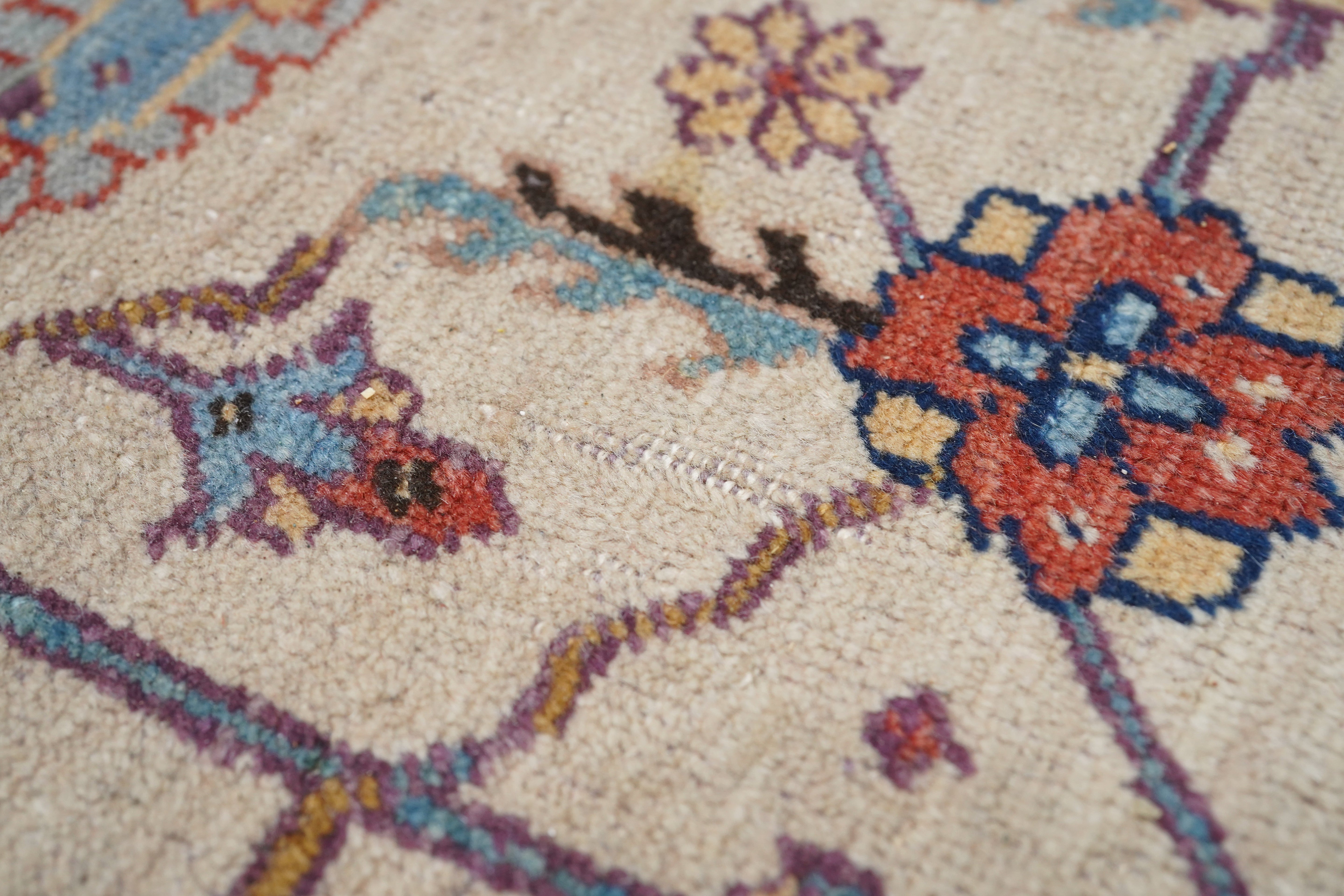 Vintage Turkish Area Rug 9'0" x 10'8"