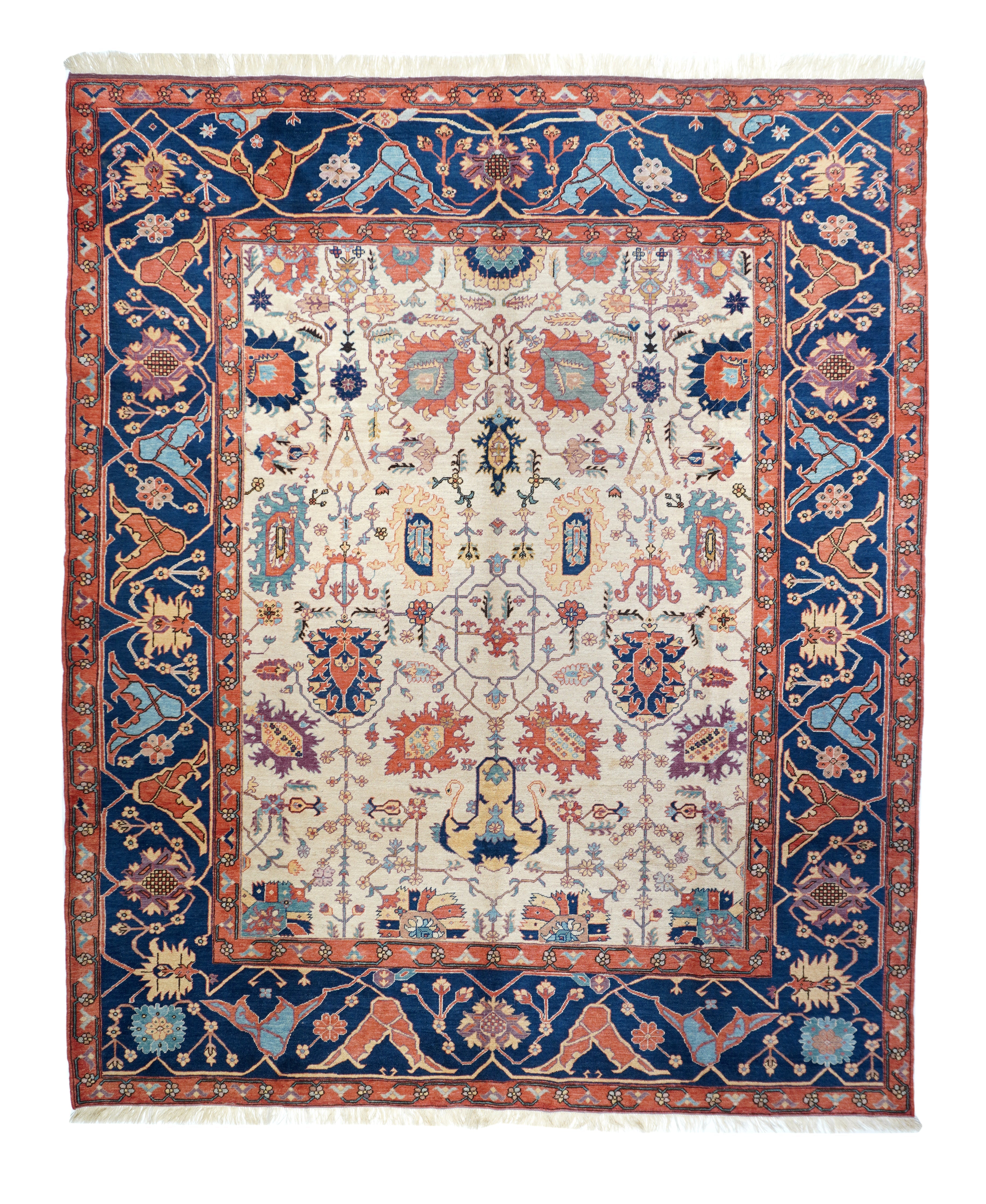 Vintage Turkish Area Rug 9'0" x 10'8"