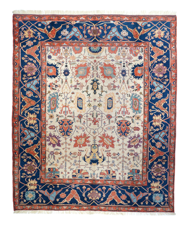 Vintage Turkish Area Rug 9'0