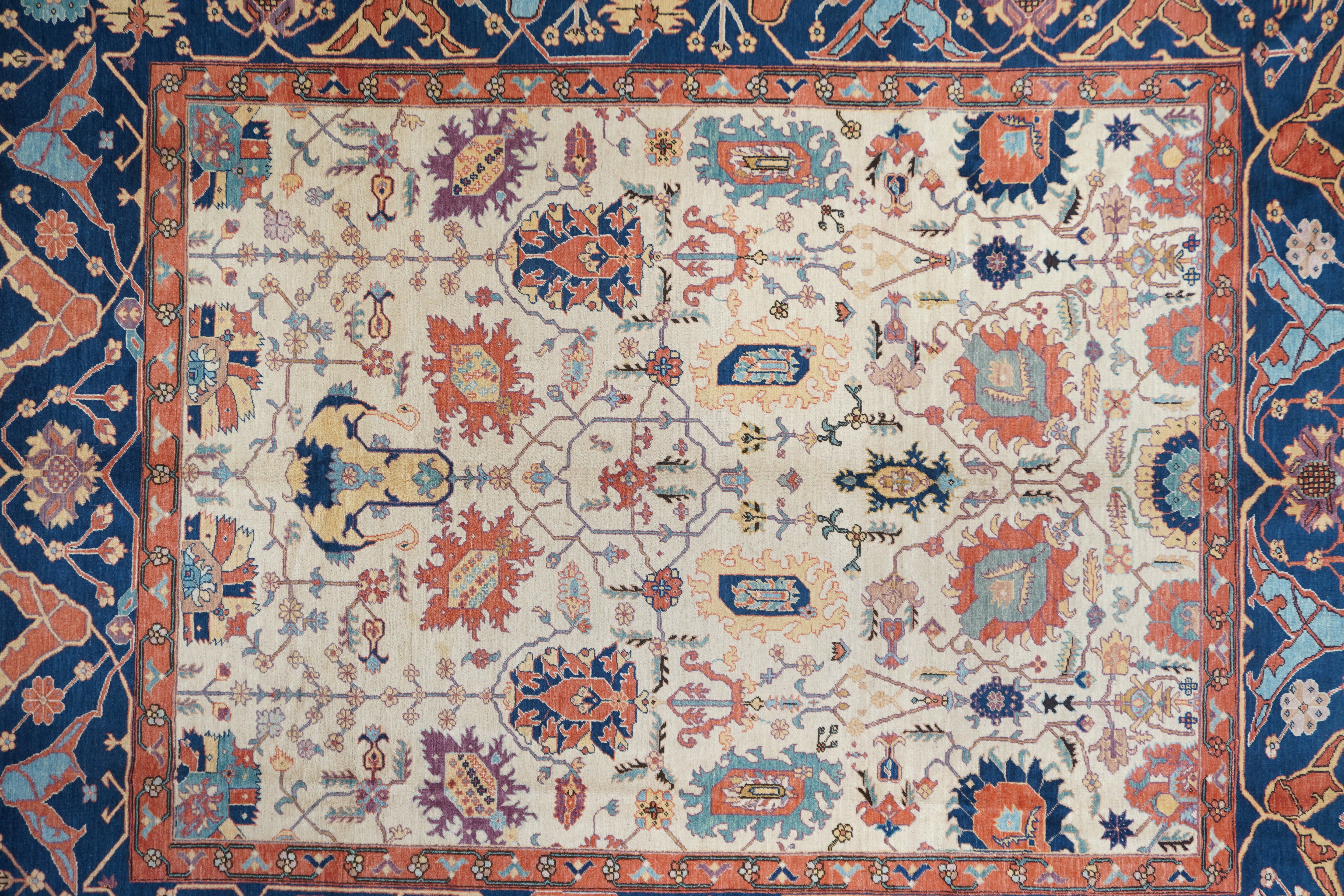 Vintage Turkish Area Rug 9'0" x 10'8"