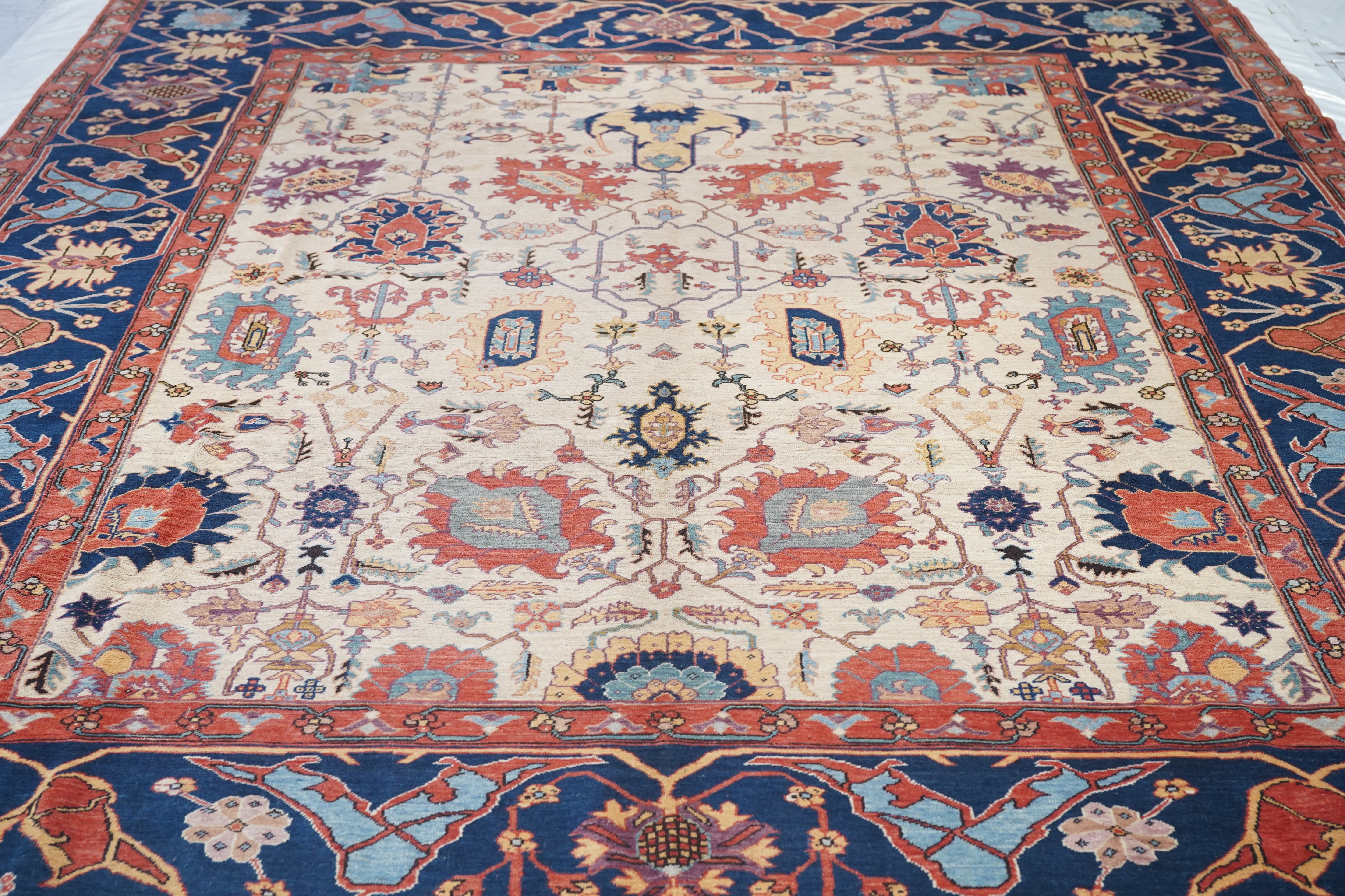 Vintage Turkish Area Rug 9'0" x 10'8"