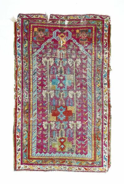 Antique Caucasian Karabagh Rug 3'6'' x 5'7''