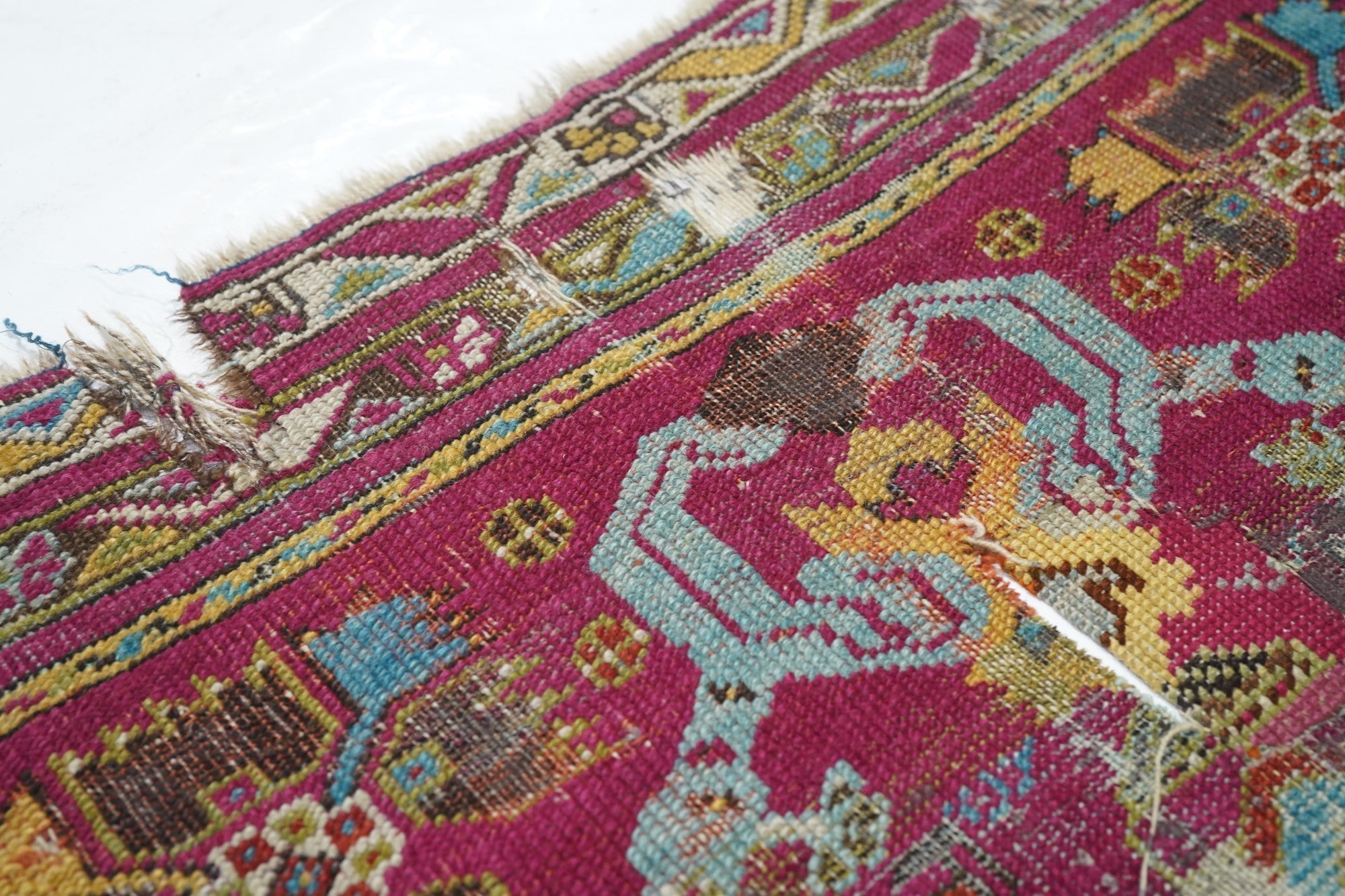 Antique Caucasian Karabagh Rug 3'6'' x 5'7''