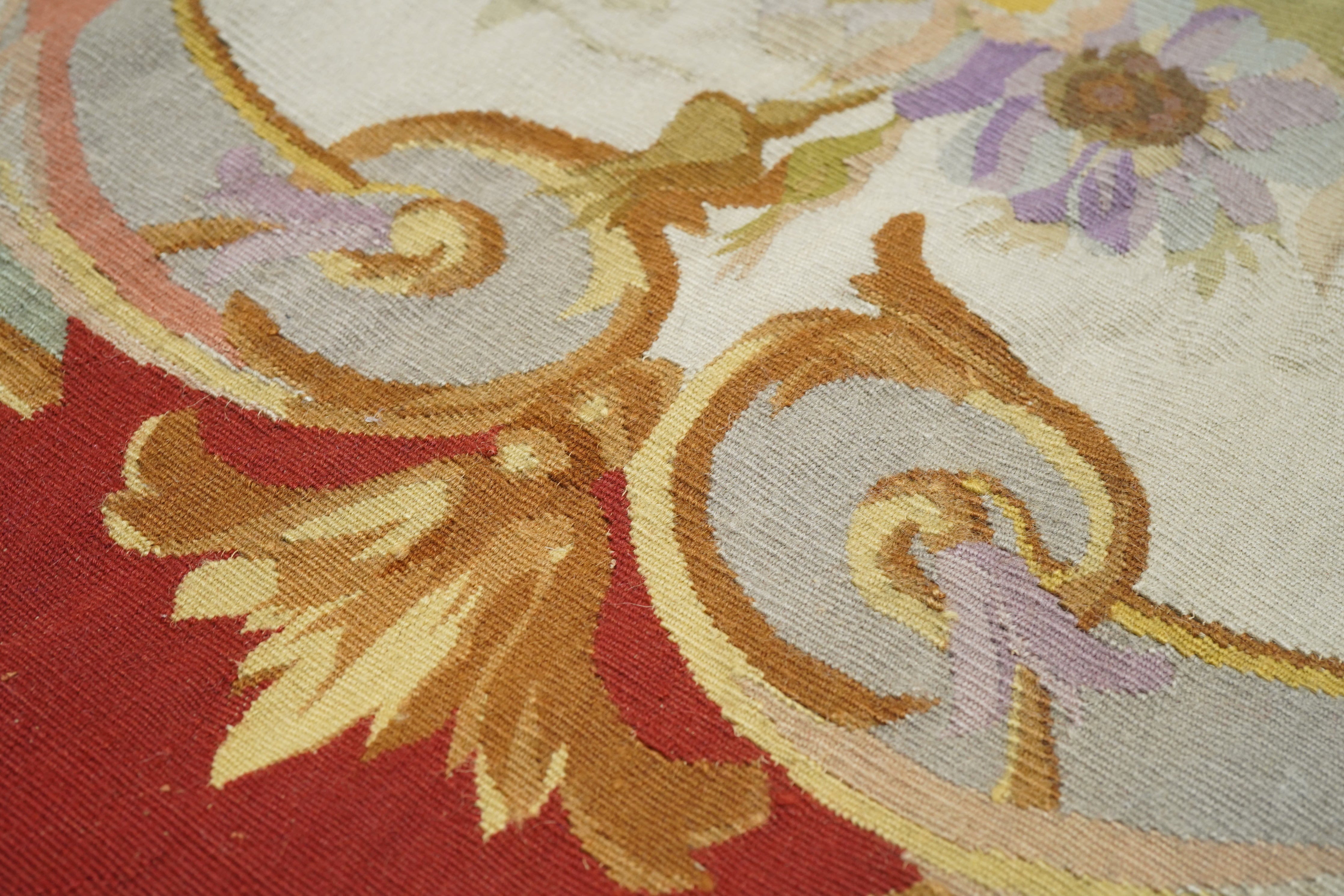 Aubusson Rug 3'10'' x 10'3''