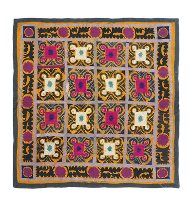 Uzbak Suzani Rug 3'10'' x 4'0