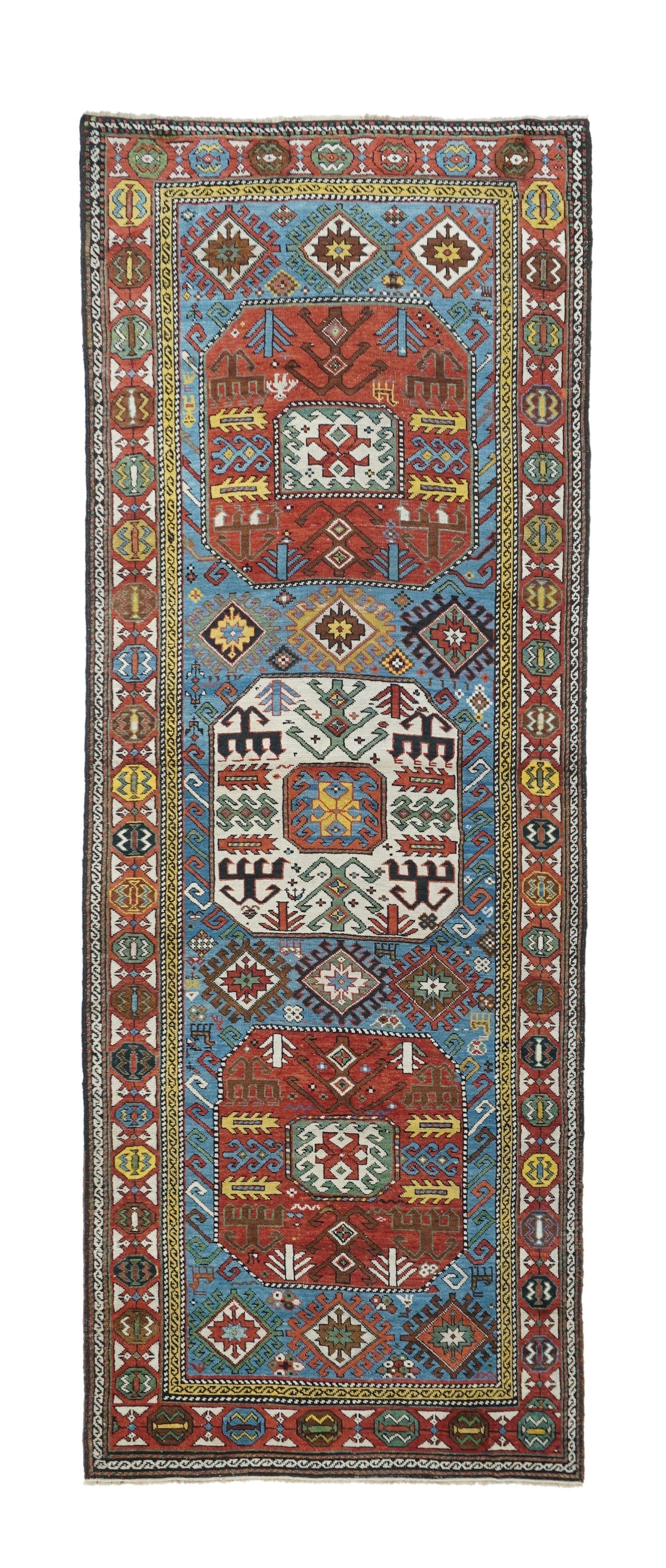 Antique Kazak Rug 3'6'' x 9'10''