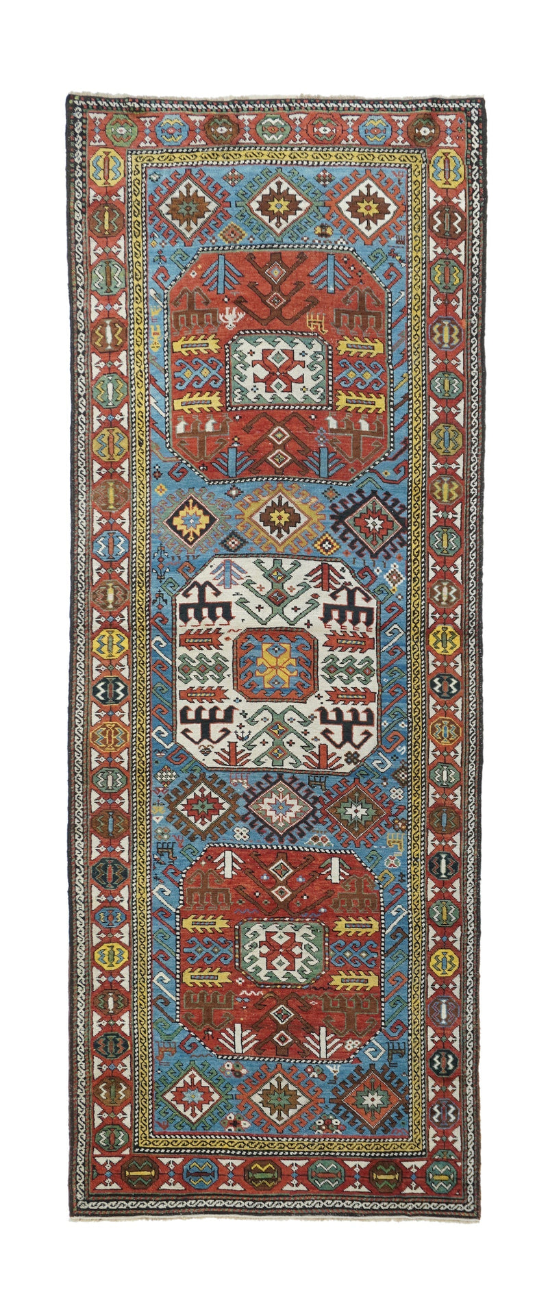 Antique Kazak Rug 3'6'' x 9'10''