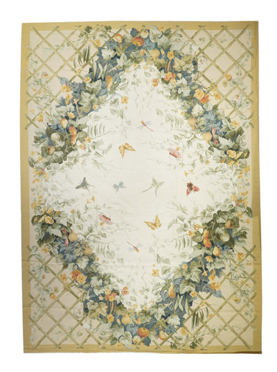 French Aubusson Design Rug 10'0